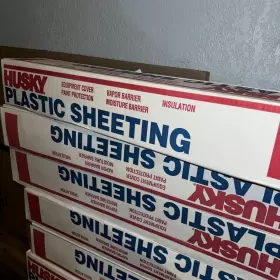 113511 Husky 1-roll Of 10 X 100 Poly-america 410c 4-mil Low Density Plastic Sheeting