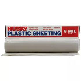 Husky 313095941920 9 Ft. X 100 Clear 6 Mil Plastic Sheeting