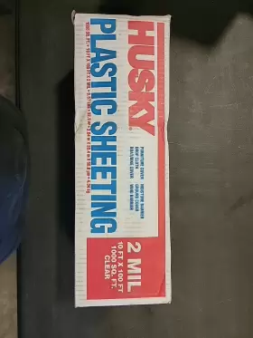 Husky 445028982939 10 Ft. X 100 Clear 2 Mil. Plastic Sheeting