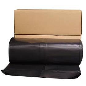 Husky 711181265125 24 Ft. X 100 Black 6 Mil Plastic Sheeting