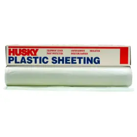 Husky 711181573787 9 Ft. X 400 Clear 1 Mil Plastic Sheeting