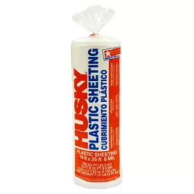Husky 894134841260 6 Mil Heavy Duty Clear Plastic Sheeting