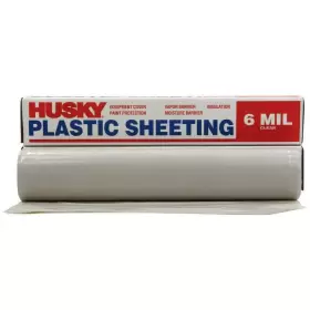 Cf0609c Husky Plastic Sheeting 9ft Construction Film Heavy-duty General-purpose Clear