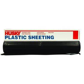 Husky Cf0610-50b 10 Ft. X 50 Black 6 Mil Plastic Sheeting