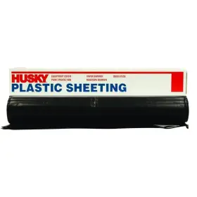 Cf0610-50b Husky 10 Ft. X 50 Black 6 Mil Plastic Sheeting