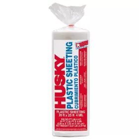 Rs420-25c Husky 20ft X 25ft 4mil Clear Plastic Sheeting