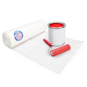 Idl Packaging B0bf8rwkll 4mil Plastic Sheeting 4ftx50ft Thick Semi-clear Drop Cloth Heavy Dut