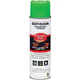 203023v Industrial Choice Rust-oleum Fluorescent Green Inverted Precision Line Marking Spray