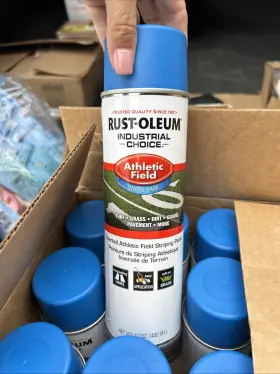 318193 Industrial Choice 12 Cans Ind. Athletic Field Striping Paint 17 Oz. Royal Blue