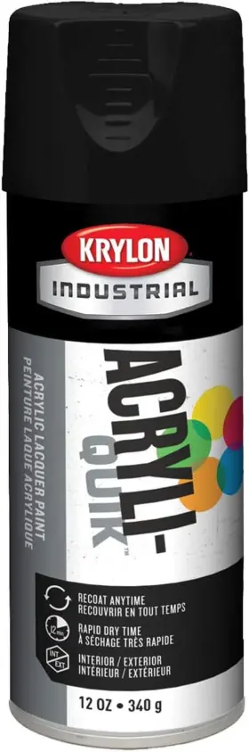 K01613a07 Industrial Products Group Acryli-quik Acrylic Lacquer Semi-flat Black
