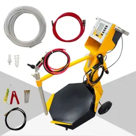 As-057212 Intbuying Box Vibratory Feeding Electrostatic Coating Machine For Plastic /metal 110v