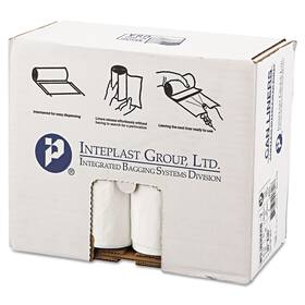 Inteplast Group Wsl3036xhw-2 Low-density Can Liner 30 X 36 30gal .7mil White 25/roll 8
