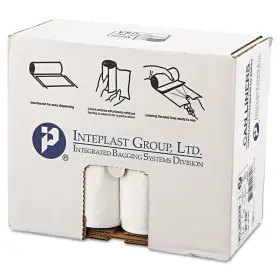 Wsl3036xhw-2 Inteplast Group Low-density Can Liner 30 X 36 30gal .7mil White 25/roll 8