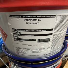 International Hta097 Intertherm 50 Specialty Paint Aluminium 6.00l 2.5 Gallon