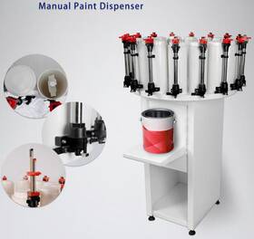 Intsupermai 794590754114 12station Electric Paint Colorant Dispenser Tinting Kit Double Gauge With 2.3ldrum
