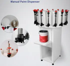 12station Intsupermai 794590754114 Electric Paint Colorant Dispenser Tinting Kit Double Gauge With 2.3ldrum