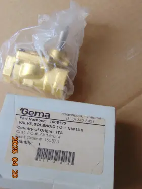 1005120 Itw Gema 1 Valve Solenoid 1/2 Inch