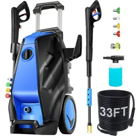 2000w Ivybess Iv11 Pressure Washer Max 5000 Psi Electric Power 4.0 Gpm High Blue