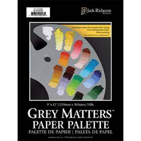 Jack Richeson 100289 12 X 16 Inch Matters Paper Palettes - Grey