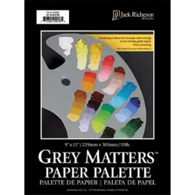 100289 Jack Richeson 12 X 16 Inch Matters Paper Palettes - Grey