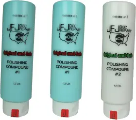 4330249831 Jfj Easy Pro Supplies Polish Compound 3 Pack 2 - Blue #1 And 1 White #2 12oz