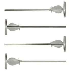 Jiffy Mixer 685642863406 Co Hs-1 1/4 Shaft 2 Gallon Stainless Steel Blade 4-pack