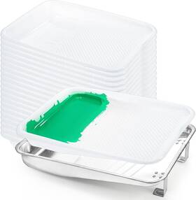 Jucoan J-painttrayliner-9in-21p 9 Inch Paint Tray And Liners Set 20 Pcs Plastic White