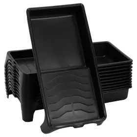 Juvale 194425206458 4-inch Paint Tray Pan - 12-pack Black Spill-resistant And Mini