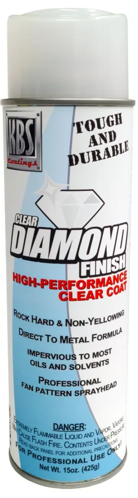 8124 Kbs Coatings 818032015479 Clear Satin Diamond Finish Aerosol Covers 35 Sq Ft 15 Ounce