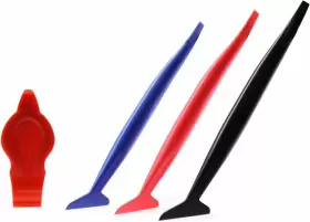 Ka-005 Kdlingz Vehicle Vinyl Wrap Tool Kit And Window Tinting Film Multicolor 4-piece Set