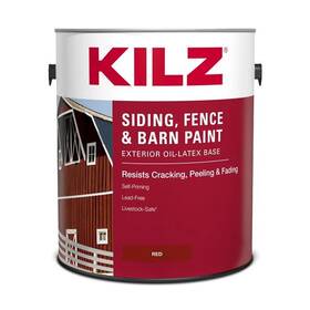 Kilz 1682822 1 Gal Oil And Water-based Siding Fence Barn Paint Exterior