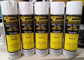 Kinball Midwest 80-1137 5 Pk Kimball Industrial Paint White Inverted Aerosol 309 Yb