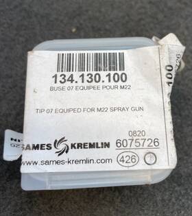 Kremlin Kremlin Sames Sames Sames Kremlin 033-130-300 134.130.100 Fluid Nozzle For M22 Spray Gun Lot402.02.26