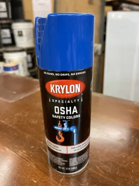 2416 Krylon / 6 Pack Osha Safety Colors - Blue- 12 Oz Cans