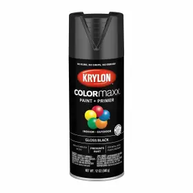 Krylon 445035015033 Clrmx Pnt/prm 12oz Gls Blk