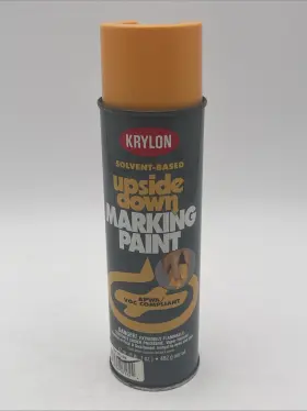 460244 Krylon Vintage 1994 7162 Industrial Upside Down Yellow Marking Paint Apwa/voc