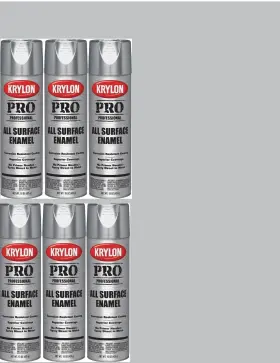 5922 Krylon 6 Cans Pro Stainless Steel Metallic Enamel Spray Paint 15 Oz All Surface