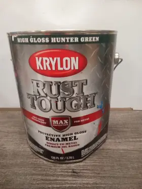 636b Krylon 724504086437 Rust Tough Oil-based Gloss Control Enamel Hunter Green Zb