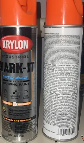 732008 Krylon 2 Industrial Mark-it Wb Inverted Marking - Fluorescent Orange