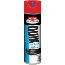 A03911004 Krylon Quik-mark Water-based Inverted Marking Paint - Apwa Brilliant Red 12 Pack