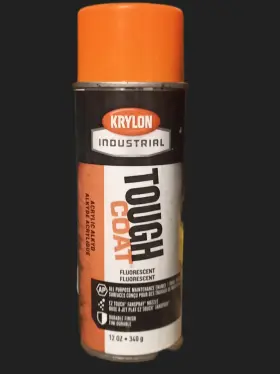 Ao1811007 Krylon New Industrial Tough Coat Acrylic Enamel Florescent Orange 12z Free Ship