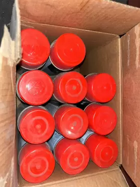 1812 Krylon Industrial Fluorescent Red Tough Coat Marking Paint - Case Of 11