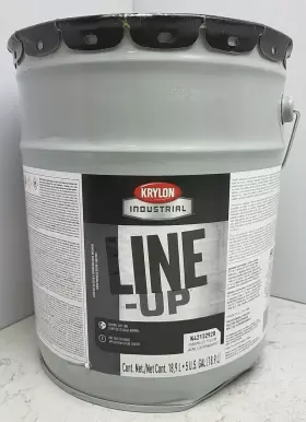 K42132920-20 Krylon Industrial Pavement Striping Paint 5 Gal Parking Lot Yellow New Dented