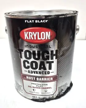 Ftk00781008 Krylon K00781008 Exterior Protective Coating Flat Black Oil/alkyd Base 1 Gallon