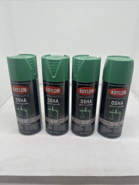 Krylon K02012777 4 Osha 12 Oz. Gloss Spray Paint Safety Green Model