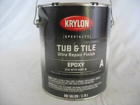 Krylon K04591a07 Tub And Tile Epoxy Coating White 1 Gal Part A