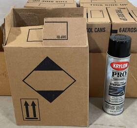 Krylon K05913000 Lot Of 6 Pro Professional Striping Paint Black
