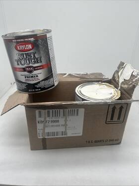 Krylon K09721008 2 Rust Tough Primer Red Oxide Fade Resistance 1 Quart Model