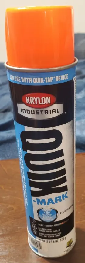 Qt0370000 Krylon New Industrial Quik-mark Fluorescent Orange Paint Tallboy 22oz Free Ship