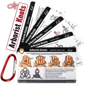 Kutir 600291405937 Arborist Knots Card Set - 10 Essential For Camping White
